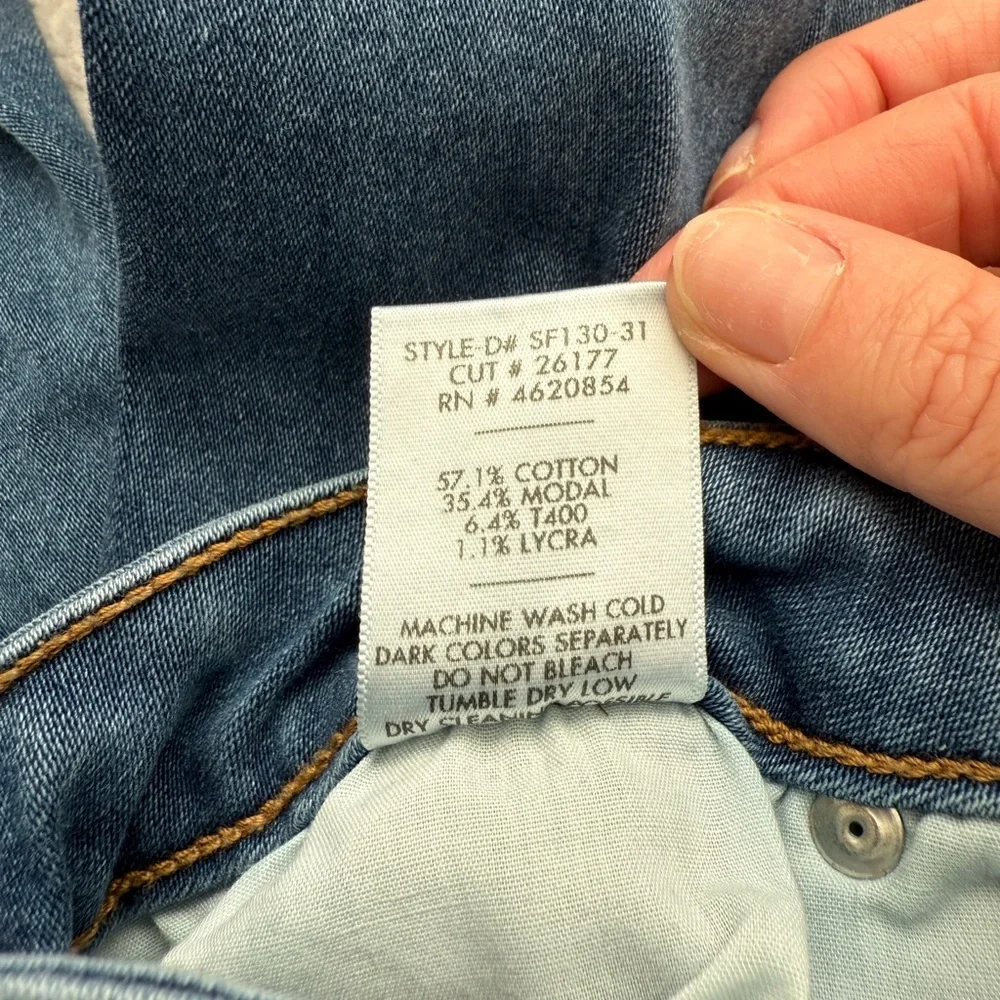 Just Black Denim Skinny Jeans Dark Wash Size 30 - Picture 5 of 5